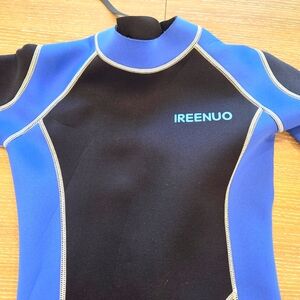 Kids Ireenuo Wetsuit 2.5mm Blue & Black Size 14